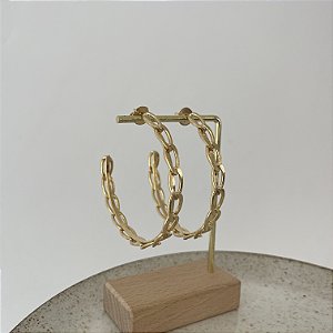 Argola Corrente GG - Dourada