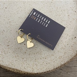 Argola Betina Coração - G