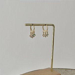 Argola Betina Losangolos - P