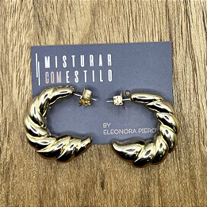 Argola Croissant - Reta