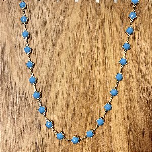 Colar Cora Estrela - Turquesa - Longo