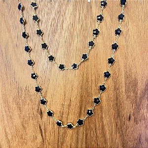 Colar Cora Estrela - Negro - Longo