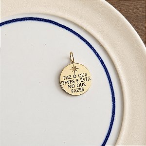 Medalha Faz O Que Deves - Estrela Oito Pontas