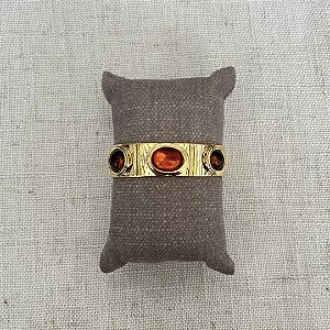 Bracelete Aurora Bicolor - Laranja e Tartaruga