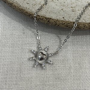 Colar Imaculado com Zircônias - Ródio