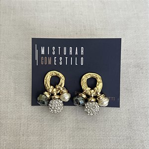 Brinco Joana - Esfera de Zircônias
