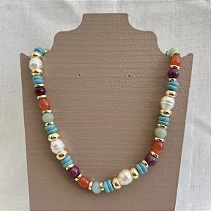 Colar Joana - Pérola Barroca