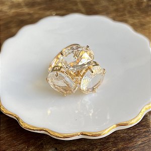 Anel Fantasy Oval - Cristal - M