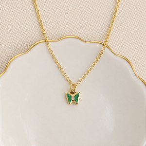 Choker Infantil Borboleta - Esmeralda