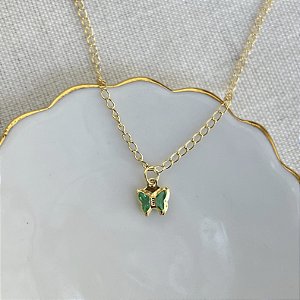 Choker Infantil Borboleta - Esmeralda