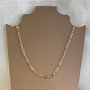 Choker Infantil Corações Interligados - Dourado