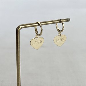 Argola Betina Coração Love