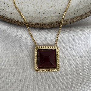 Colar Aurora Quadrado - G - Cherry