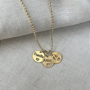 Colar Penca Medalhas - 30cm