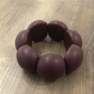 Bracelete de Bolas de Resina - Barolo Fosco