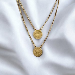 Escapulário São Bento - Dourado