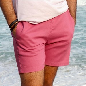 Short Capri - Linho Rosa Liso