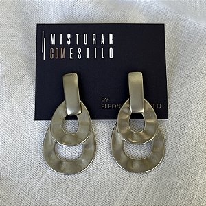 Brinco Gota Vazada Lumière - Ródio