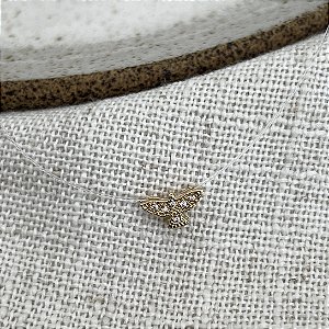 Choker Fio de Nylon Espiríto Santo com Zircônia