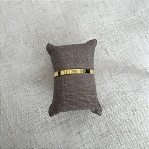 Bracelete Fé Fino - Dourado