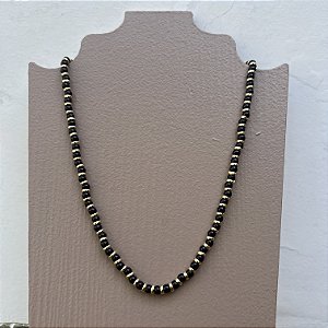 Colar Murano - P - Curto - Preto