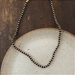 Colar Pedras Naturais - P - Preto