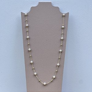 Colar Cora Pérola Shell - 80 cm