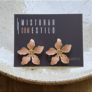 Brinco Flor de Lotus - P - Rosê