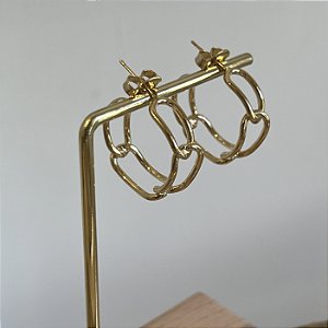 Argola Elos - Dourado