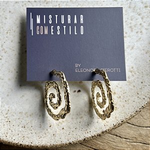Argola Caracol - Dourada