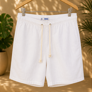 Short Aosta - Linho Branco