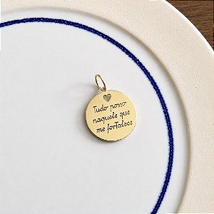 Medalha Tudo Posso - G - Coração