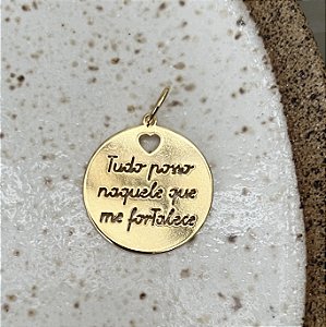 Medalha Tudo Posso - G - Coração