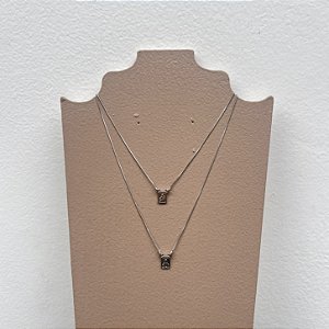 Escapulário Ródio - Medalha P