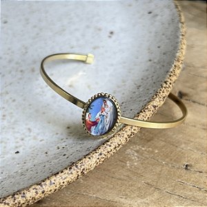 Bracelete - N. S. de Lourdes - Dourado