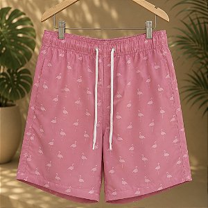 Short Praia Taormina Flamingo - Rosa