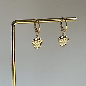 Argola Betina Minie - Dourado