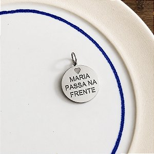 Medalha Maria Passa na Frente - G - Ródio