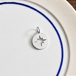 Medalha Estrela de Oito Pontas - M - Ródio