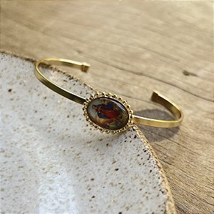 Bracelete - N. S. Desatadora dos Nós - Deitado - Dourado