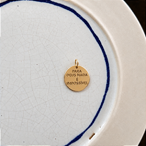 Medalha Para Deus Nada É Impossível - M
