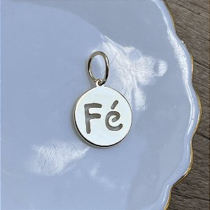 Medalha Fé - PP - Dourado