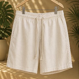 Short Bolzano - Linho Creme