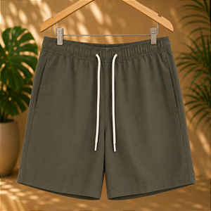 Short Praia Trento - Liso Verde Militar