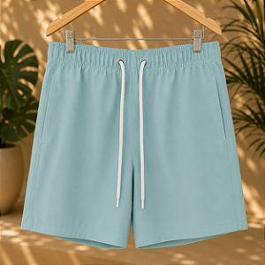Short Praia Portofino - Liso Áqua