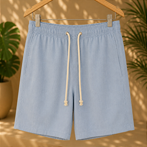 Short Arezzo - Linho Azul Claro