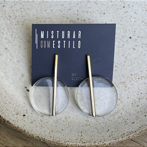 Brinco Disco - Transparente
