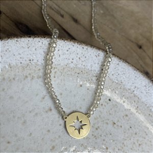 Colar Cristais - Estrela de Oito Pontas