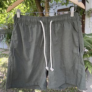 Short Assis - Linho Verde Militar