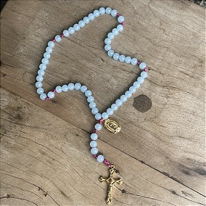 Terço N. S. de Guadalupe - Azul Semitransparente